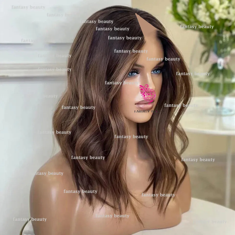 Ombre wig Loose Wave wig U Part Glueless wig Women's Loose Wave V Part 100% Human Hair Remy Martin wig Women's long hair wig