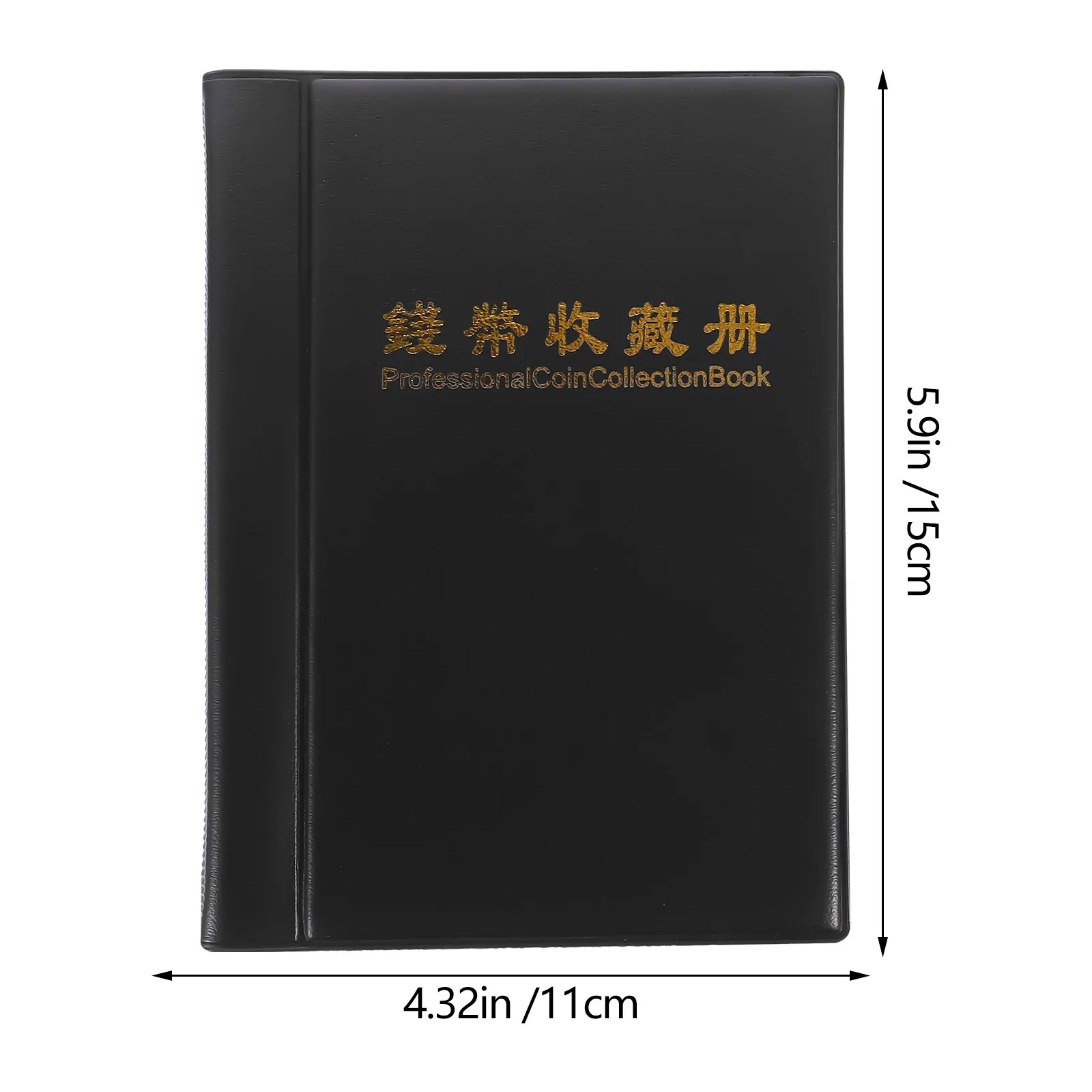 60 Portable Coin Book Album Coin Book Black Nickel Holder Storage Organizer Versatile Pocket