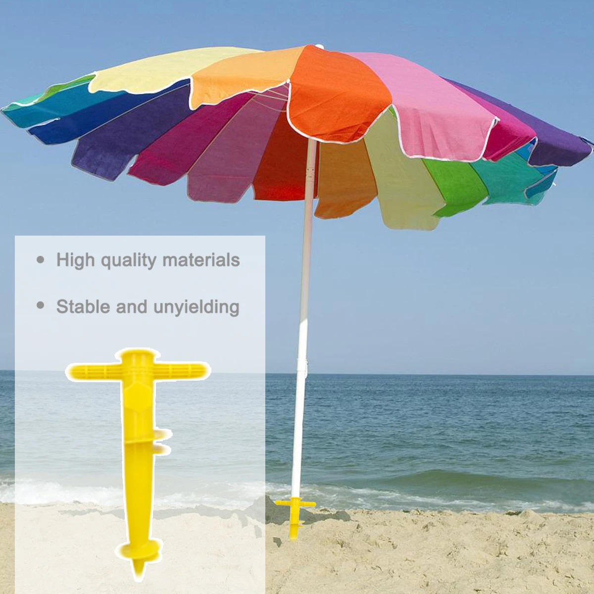 

Plastic Floor Insert Spiral Umbrella Base Beach Umbrella Anchor Base Parasol Supporting