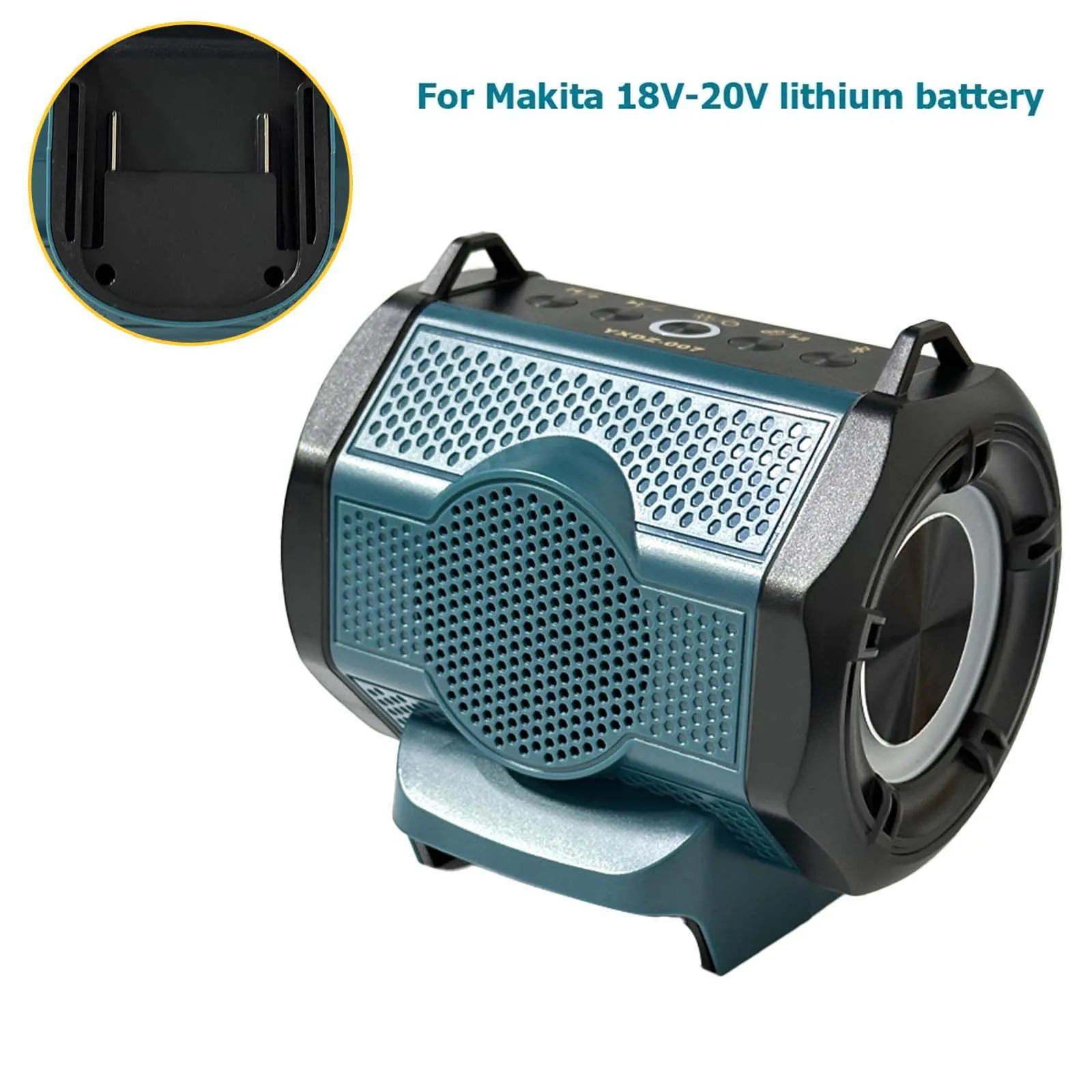 Bluetooth Speaker Enhanced Bass Portable Speaker For Makita Dewalt Milwaukee Bosch 18V Lithium Battery for Karaoke Party