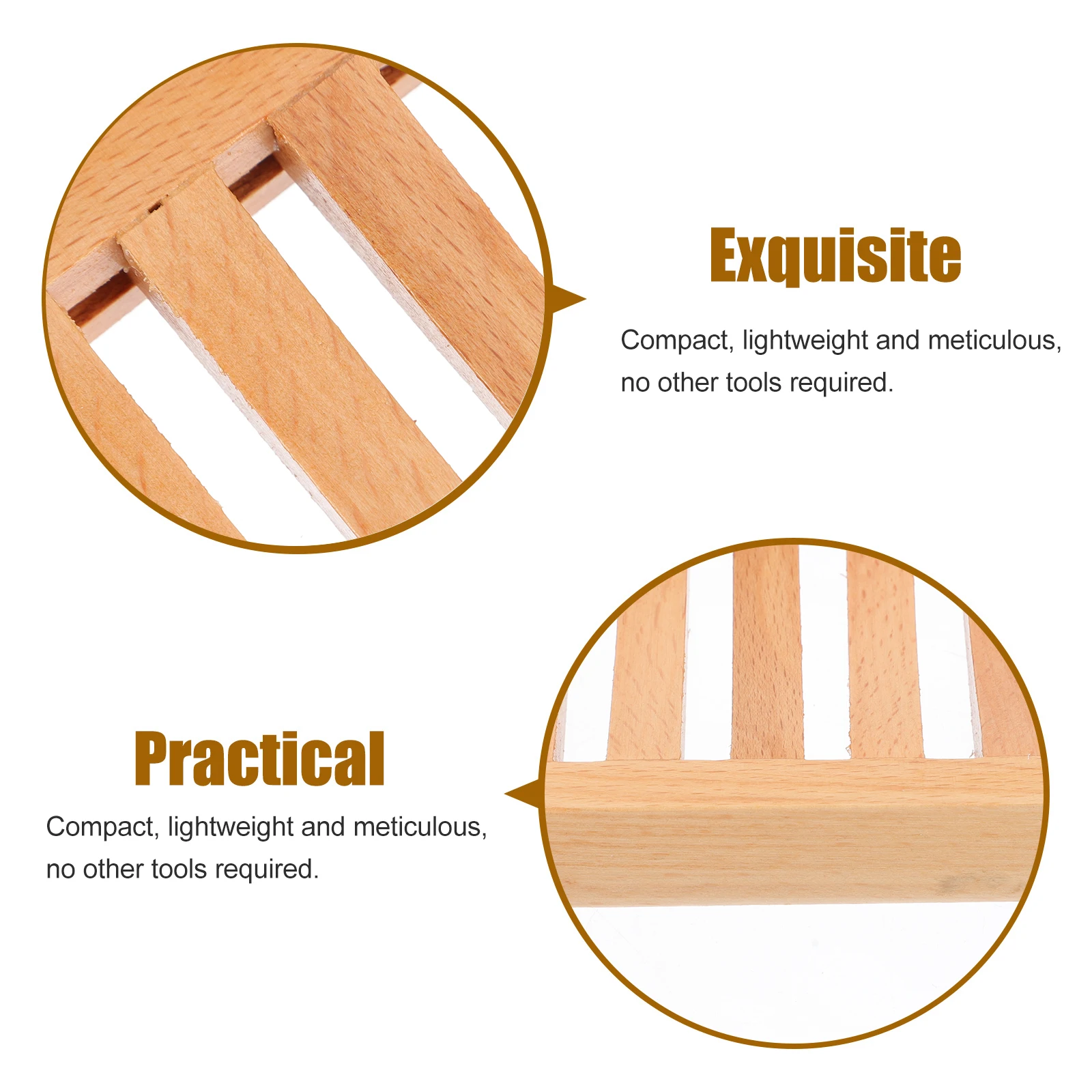 

Wooden Box Bathroom Compact Beech Holder, Lightweight Storage Container For Home, Fast Drying Eco Dish For
