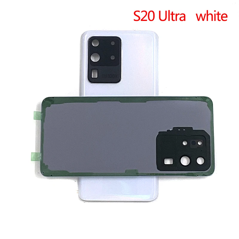 For Samsung Galaxy S20 Ultra S20U G988 S20 G980 S20 Plus S20+ G985 Housing Glass Cover Battery Back Cover Rear Cover Camera lens