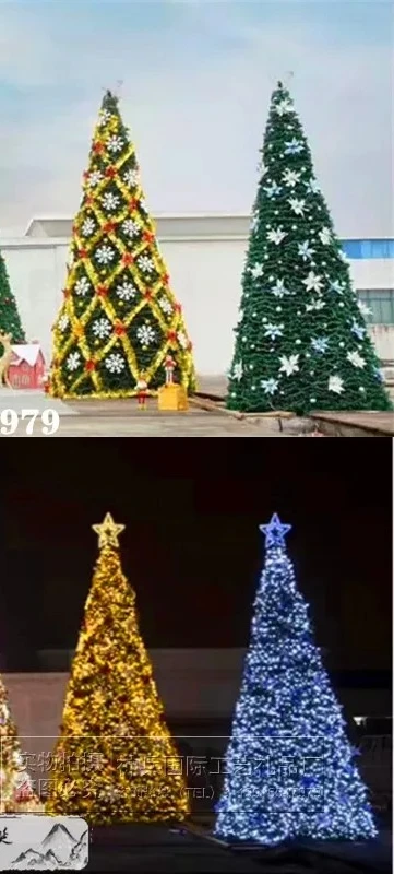 

45 Outdoor large Christmas tree 4/5/6/7/8/9 Luxury decoration of Christmas mall