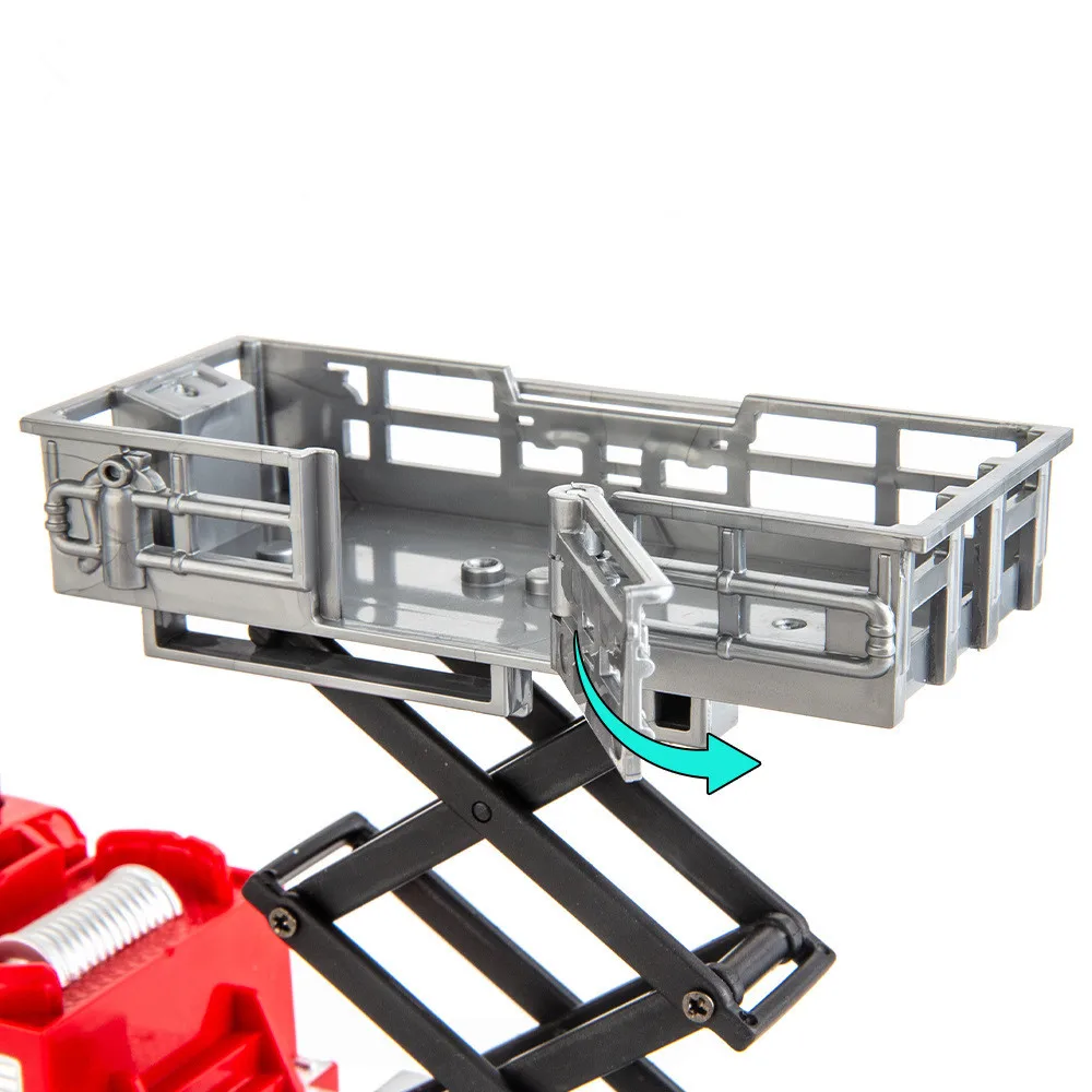 New product 1:50 alloy pull back fire rescue car model,simulation lift fire truck toy,original packaging gift,wholesale