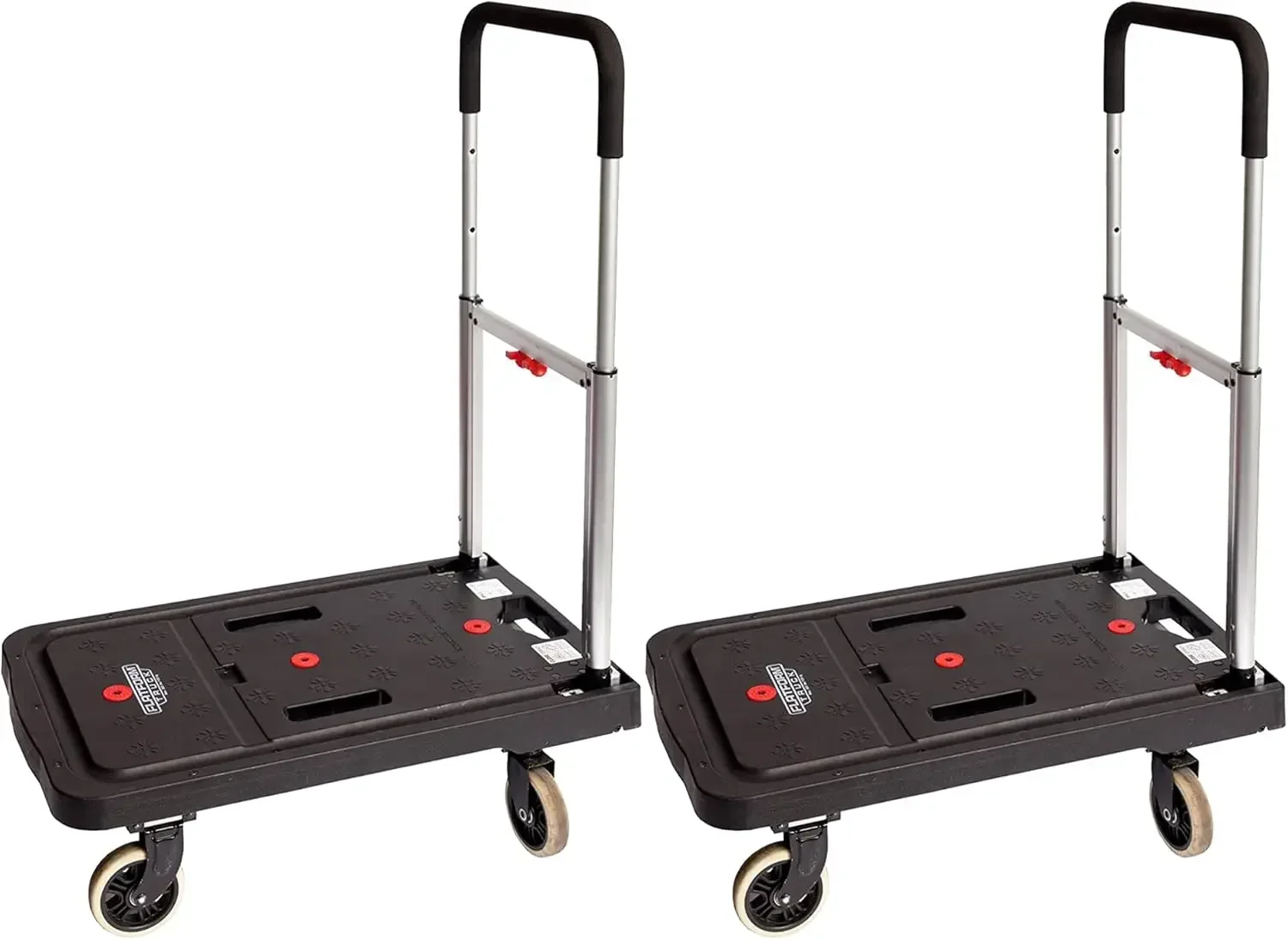 

300 Lbs high-quality 2 Pack Foldable Dolly Cart, Platform Hand Truck with Wheels,