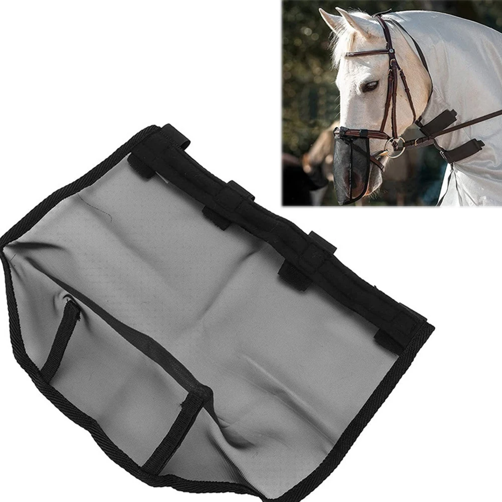 Livestock Nose Face Cover Mesh Breathable Headgear Horse Fly Mask Horse Nose Cover Protector for Horse Face Protection