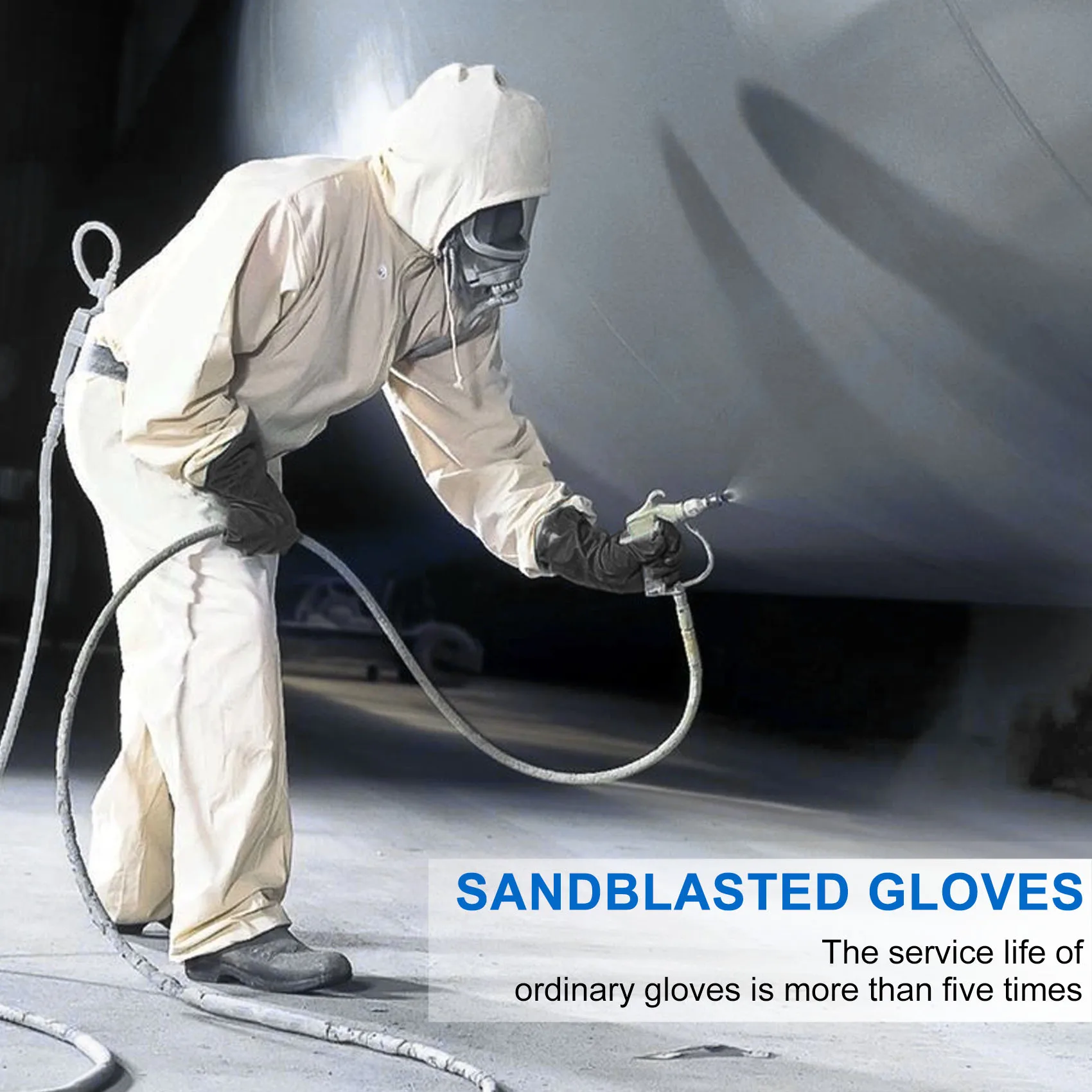 New Sand Blasting Gloves for Sandblast Cabinet Gloves 60x20cm