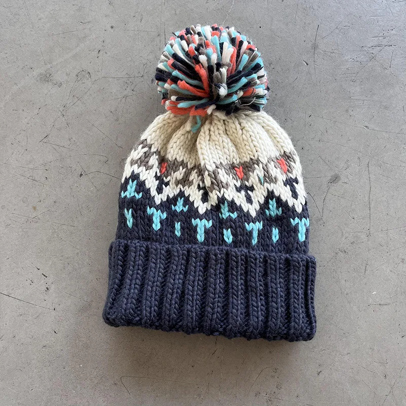 Niedliche Bommelmütze für Damen und Herren, dick, warm, gestrickt, Wolle, Wintermütze, Outdoor, warm, Plüsch, mit Fleece gefüttert, warme Mütze, Mützen, Mütze – Detail 6