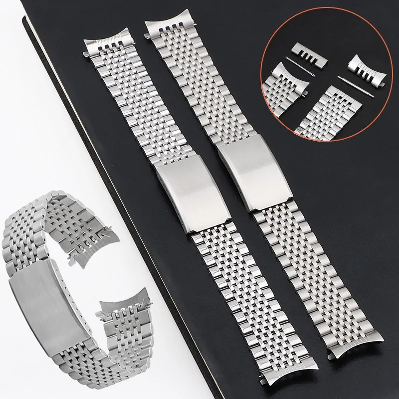 Solid Watch Straps Stainless Steel Bands 18mm 20mm 22mm Metal Bracelets for Huawei Watch GT3 GT4 Men Women Wristbelt Accessories