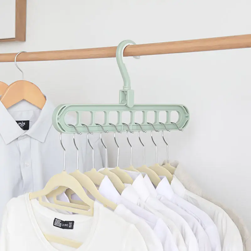 Magic Multi-Port Support Hangers for Clothes, Drying Rack, Multifunction Plastic Clothes Rack, Danger Storage Hangers