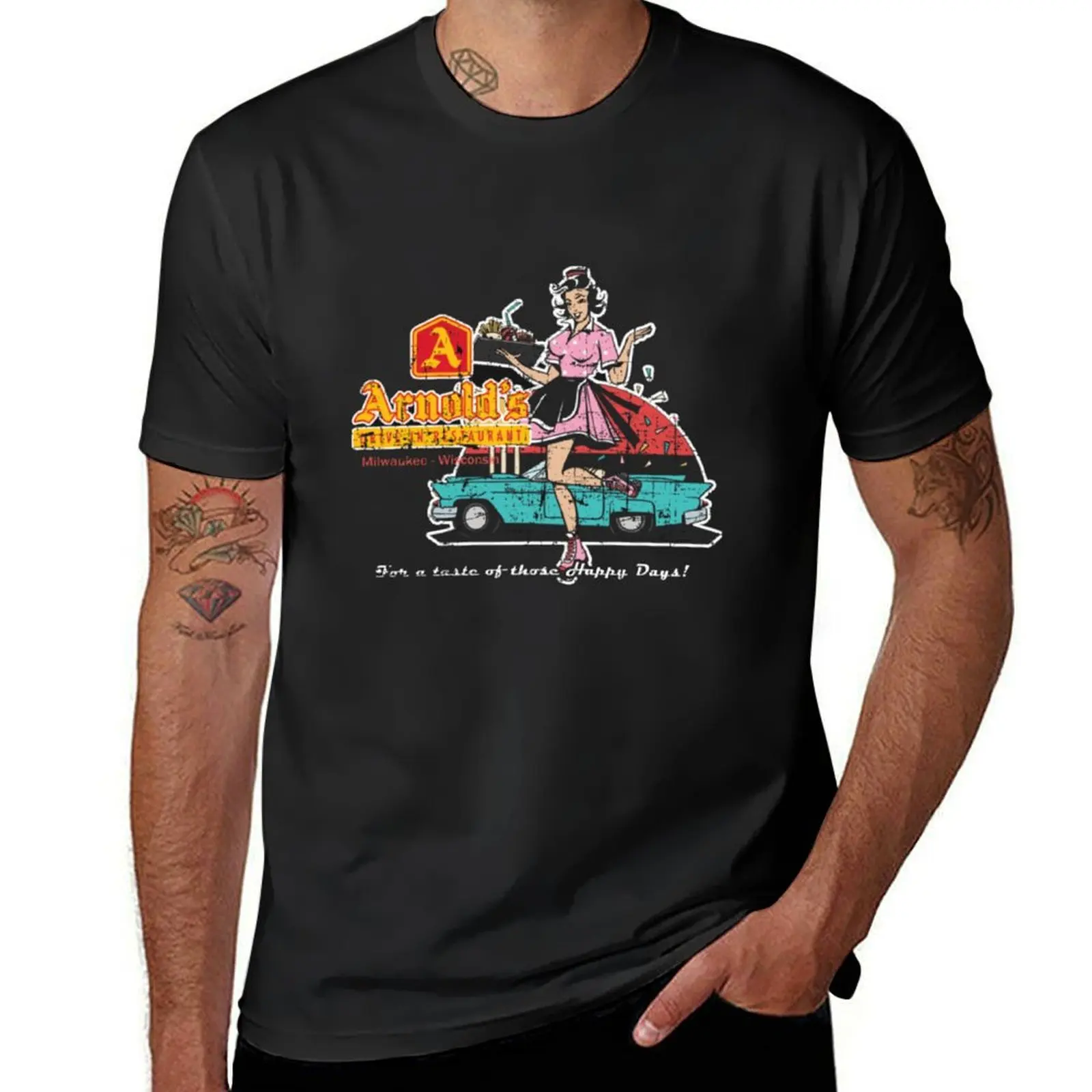 

Arnold's Drive In - From Happy Days T-Shirt tees funnys plus sizes plain t shirts men