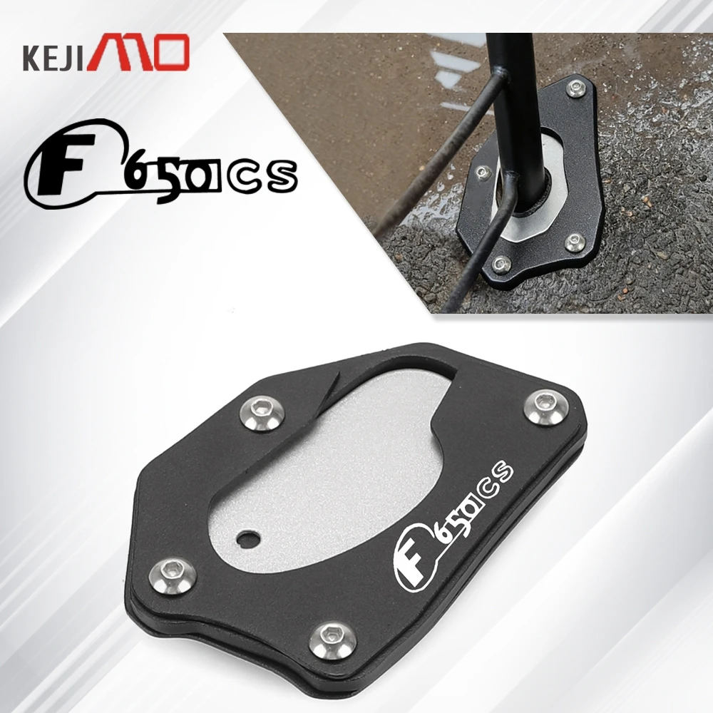

For BMW F 650 CS F650CS F650 CS F 650CS 2001 2002 2003 2004 2005 Motorcycle Kickstand Side Stand Enlarger Extension Plate Pads