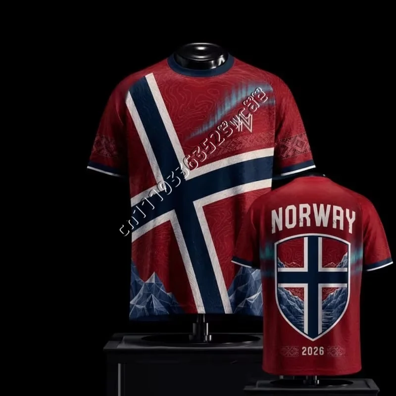 2026 New Norwegian Viking Warrior Themed Commemorative Jersey, Unisex, Adult  Sportswear Family Matching T-shirt FamilyMatching