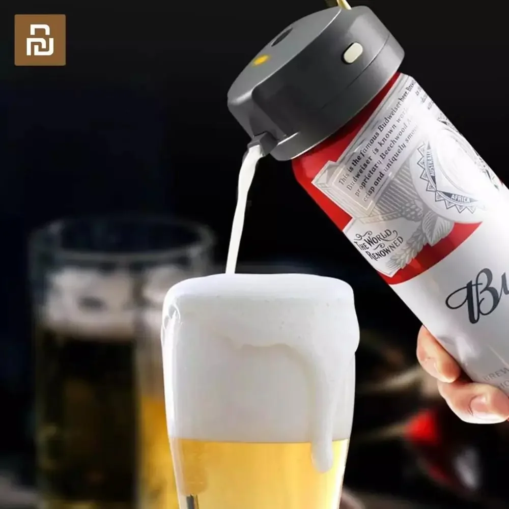 

Star Compass Portable Mini Beer Foam Drinking Bubbler 40000 Times/s Household Ultrasonic Liquid Foam Machine Bubbler Tool