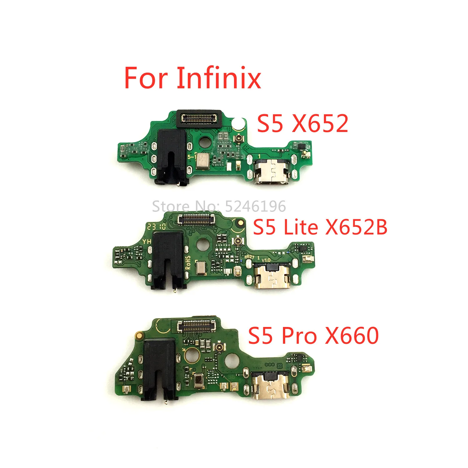 

1 шт. USB-порт для зарядки, гибкий кабель для зарядного устройства для Infinix S5 Infinix S5 Lite X652B X652C Infinix S5 Pro X660, запасная часть.