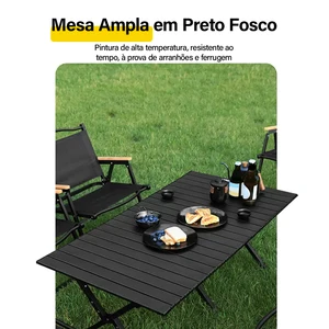 Mesa de Acampamento Dobrável Portáti , Cadeira Dobrável ao Ar Livre 6 principais vendas mesa e cadeira de camping - №5