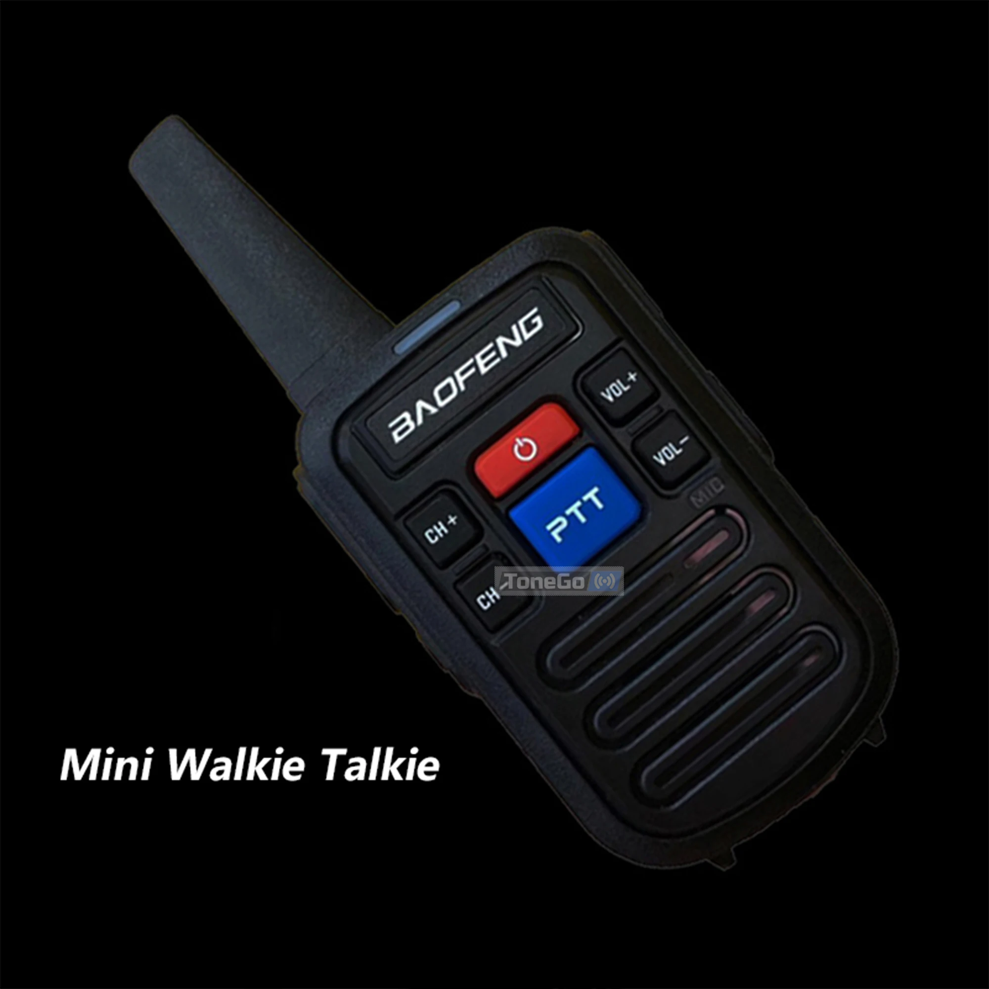 2/4 Buah Baofeng Mini Walkie Talkie BF-C50 Dual PTT UHF 400 ~ 480MHz Pengisi Daya Tipe C HF Transceiver Jarak Jauh Radio CB Ham Portabel