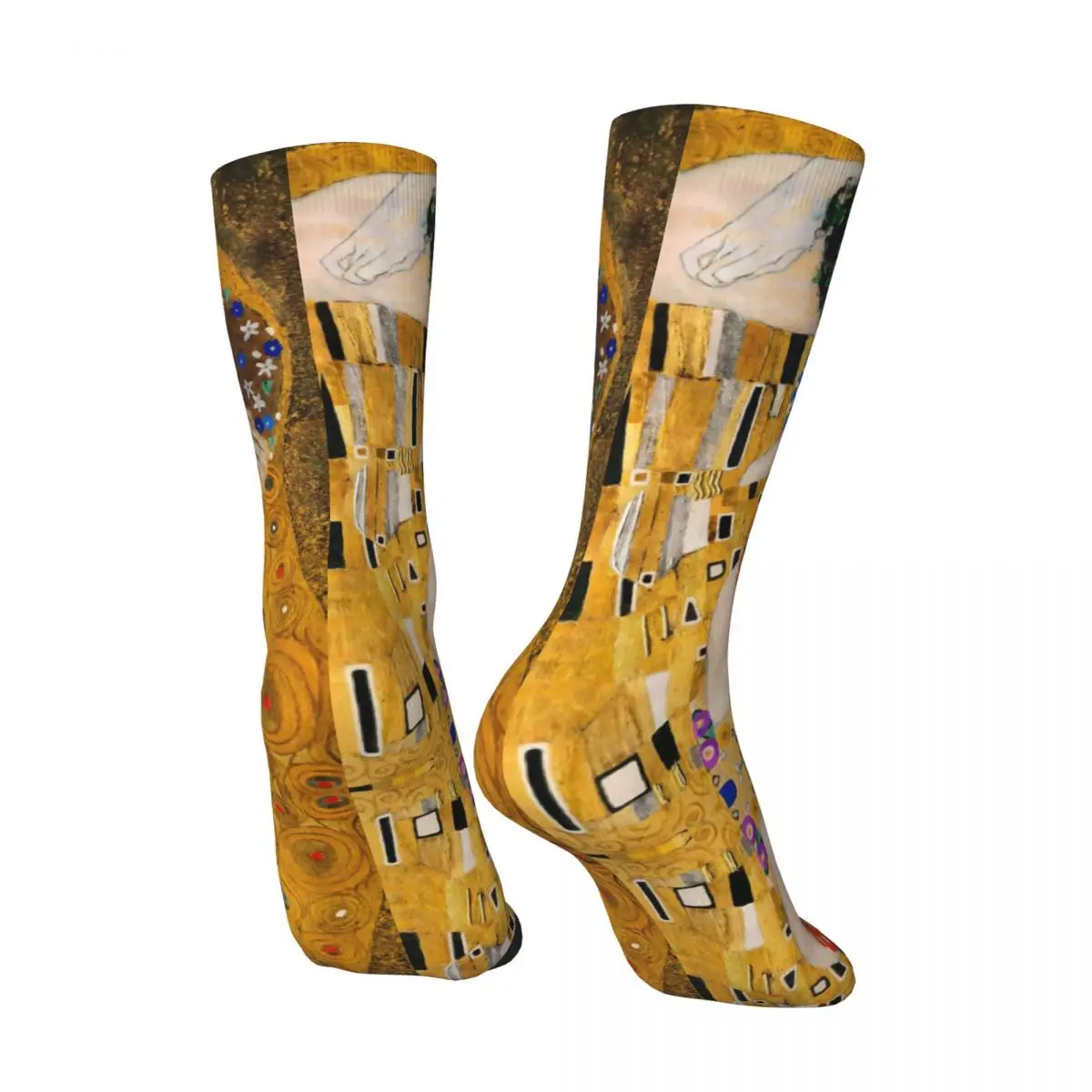 Hip Hop Retro The Kiss 1908 Crazy Men's compression Socks Unisex Gustav Klimt Street Style Pattern Printed Funny Crew Sock