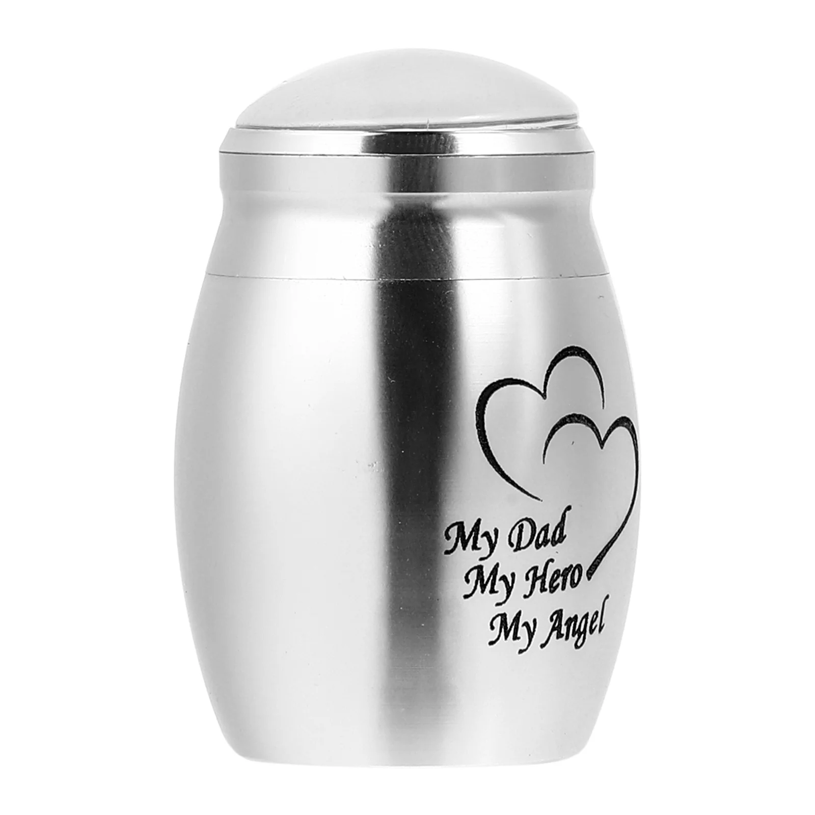 

1Pcs Simple Funeral Urn Stainless Steel Cinerary Urn Small Bone Ashes Casket Bright Color Long Service Family Funeral Casket