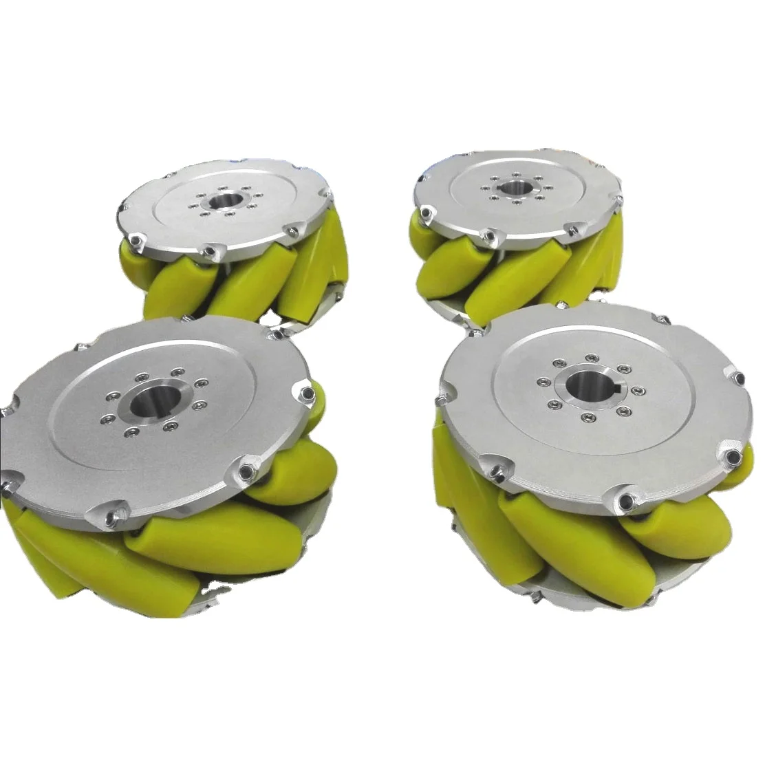 

Nm203A 8Inch 203mm Heavy Duty Mecanum Wheels Industrial AGV Omni Wheel 500KG Load Capacity Set 4pcs Aluminum Alloy PU Rollers