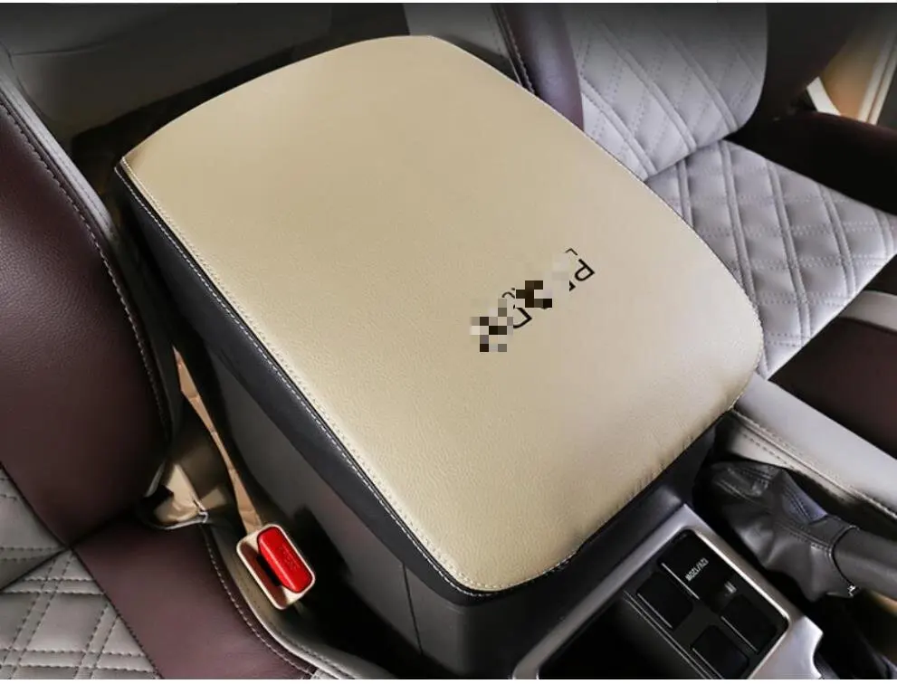 For Toyota Land Cruiser Prado 150 2010 2011 2012 2103 2014 2015 2016-2021 Microfibre Leather Center Armrest Cover  car interior