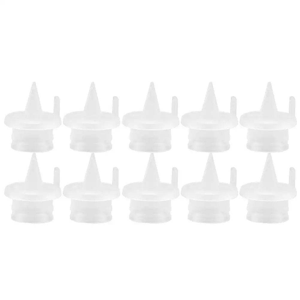 

10 Pcs Hand Breast Pump Accessories Valve Counterflow Valet Silicone Manual for
