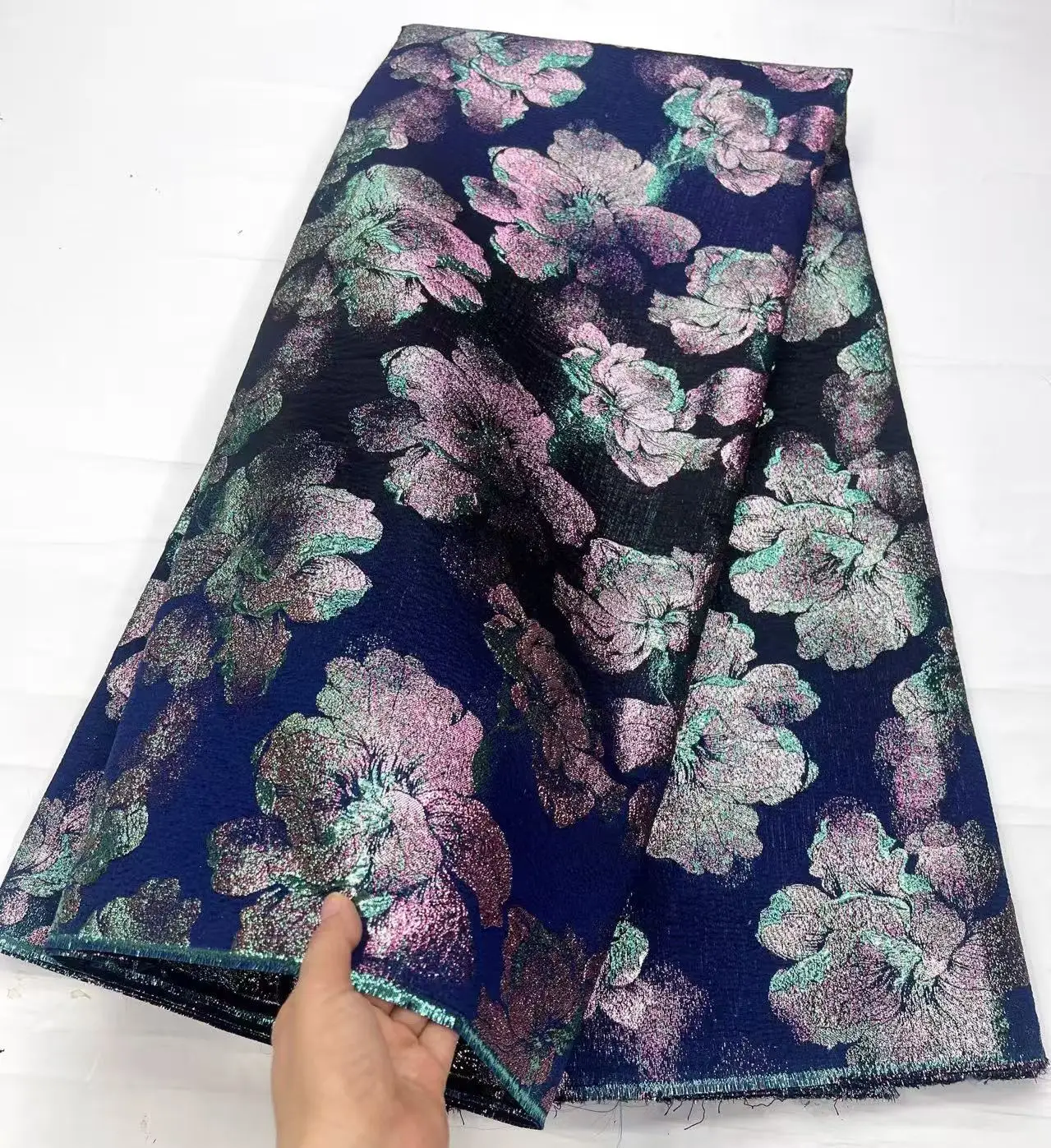 Afrikaanse stof kant hoge kwaliteit 2026 brokaat jacquard Franse mesh tule kant stoffen pailletten kant stof voor naaien jurk 5 yards
