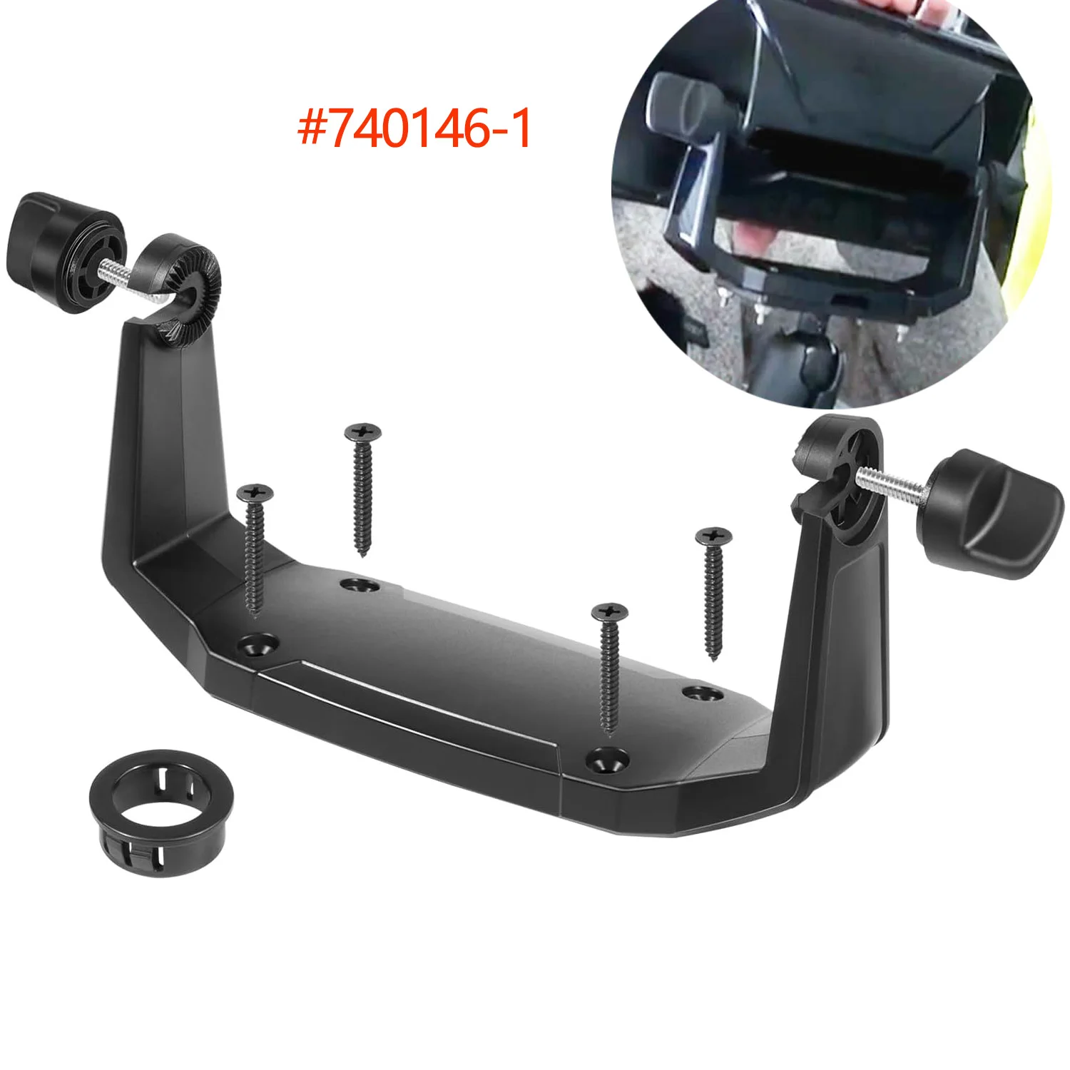 

740146-1 Gimbal Bracket Mounting Bracket with Knobs Mounting Screws Fit for Helix-7 Series Fish Findes All Models