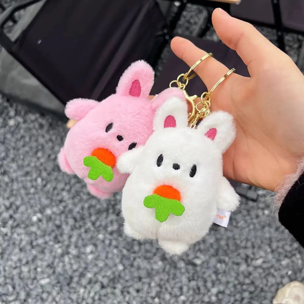 Cartoon Bat Plush Keychain Little Demon Stuffed Doll Pendant Car Key Ring Backpack Bag Decor Kid Gift