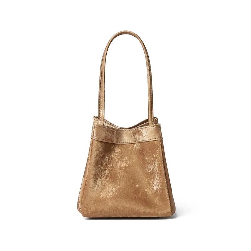 

Women Designer New Chinese Style Handbags Female Velvet Satin Genuine Leather Bucket Shoulder Bags Girls Small Purses Tote Bags