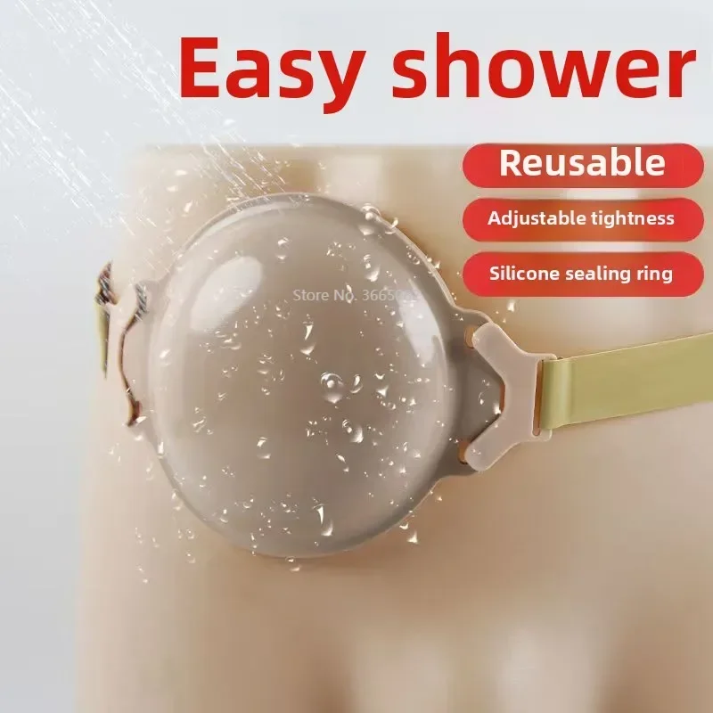 Ostomy Bath Waterproof Protector, Colostmy Ileostomy Urostomy Shower Cover Guard with Waistbelt, Stoma Care Accessories