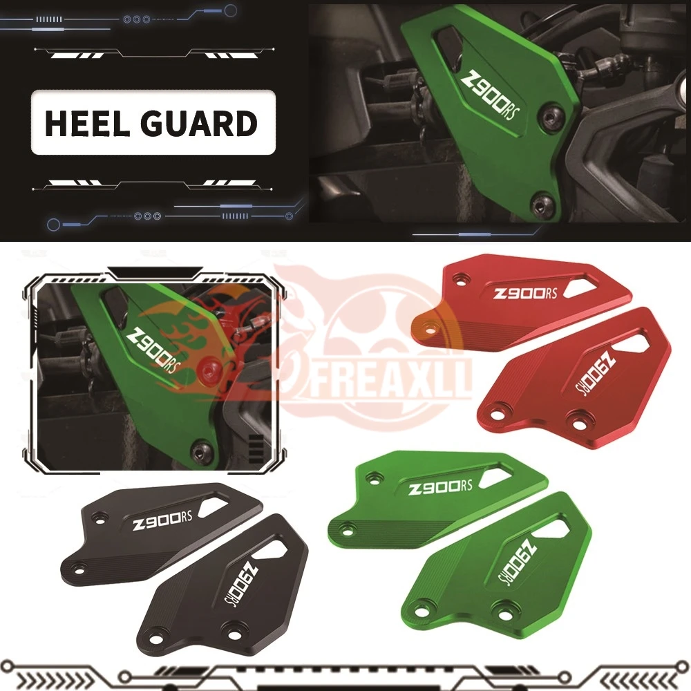 

Motorcycle For KAWASAKI Z900 Z 900 2017 - 2020 2021 2022 2023 FootPeg Footrest Rear set Heel Plates Guard Protector Accessories