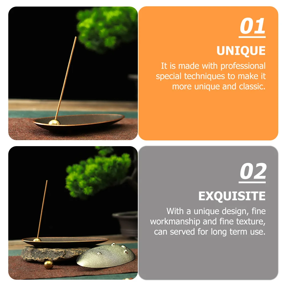 

2pcs Incense Holder Japanese Style Leaf Burner For Sticks Powder Aroma Therapy Decor Home Office Hotel Living Room Relaxation