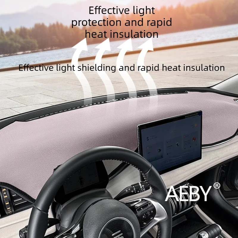 

For BYD ATTO 3 Smart Driving Editio 2022-2024 Dashboard sunshade,Non-Slip Suede Fabric,Interior Protector,Car accessories