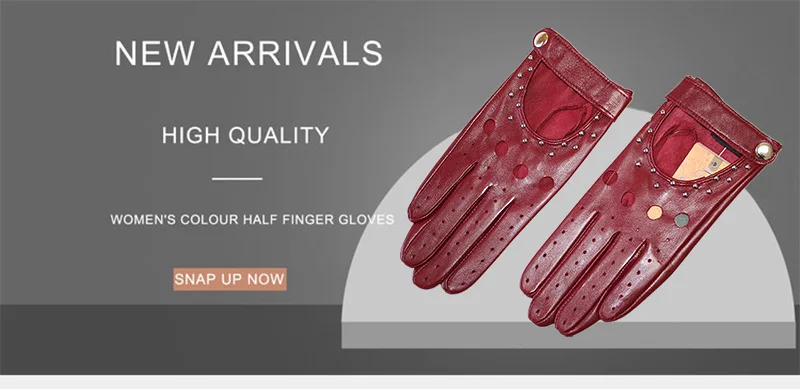 Women's Summer Leather Full Finger Gloves Unlined Thin Fashion Spring Autumn Motorcycle Riding Sheepskin Driving
