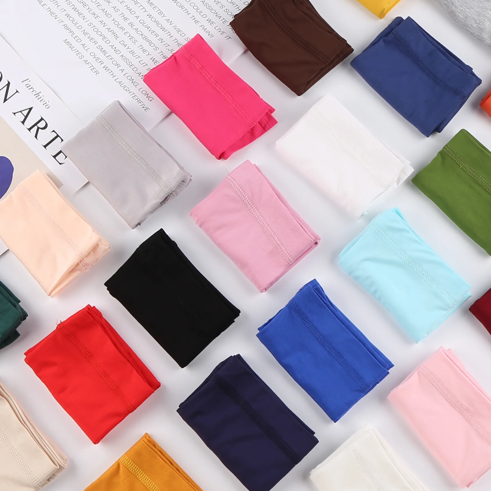 Image 3: Foulard Musulman pour Femme, Voile Modal, Hijab Musulman, Turban de Tête, Chapeau Islamique