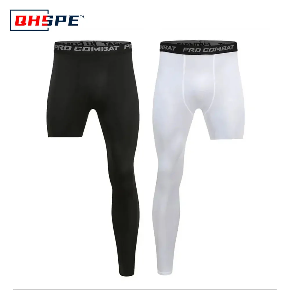 Breathable One Leg Basketball Tights Sports Quick Drying Sweat Wicking Single Leg Basketball Leggings for Sports