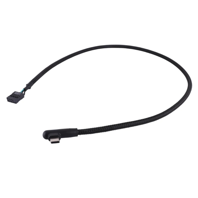 USB 9pins to TypeC Cable for Smooth and Reliable Data Transfer Noise Reducing Dropship