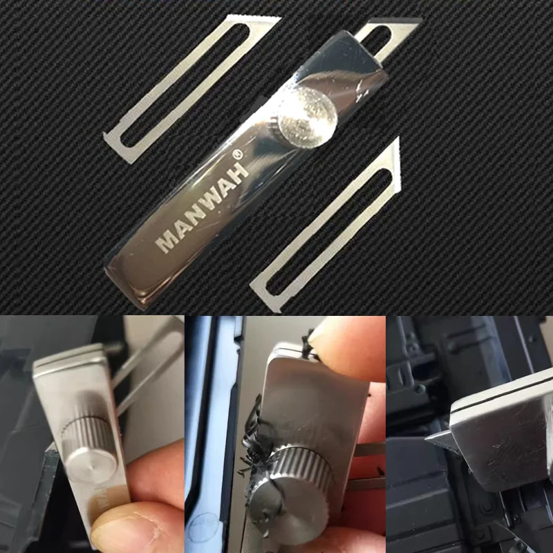 

MANWAH Scribing Aids Multi-functional aids for modeling Drop scraping, scribing, grinding, parallel scribing Compact tool