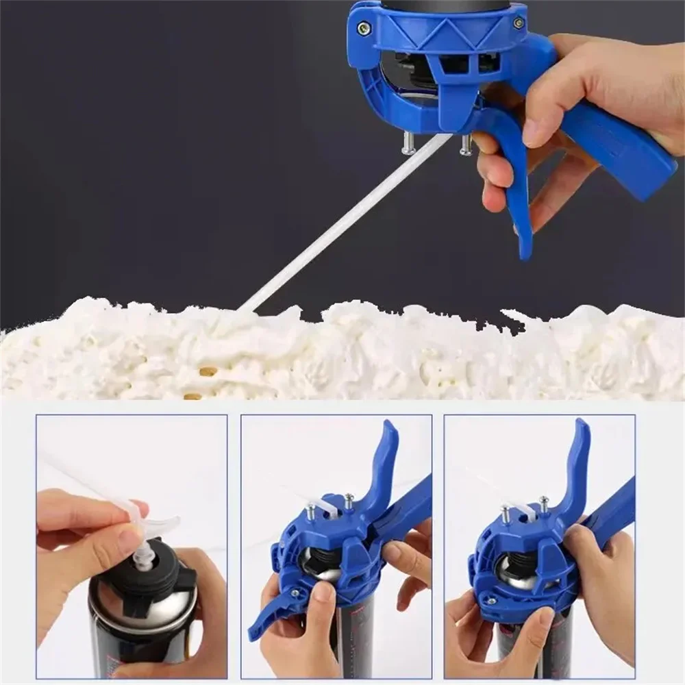 1PC Foam Agent Press No Cleaning Foam Adhesive Gun Filling And Sealing Agent Foam Adhesive Special Gun Auxiliary Device Labor-Sa