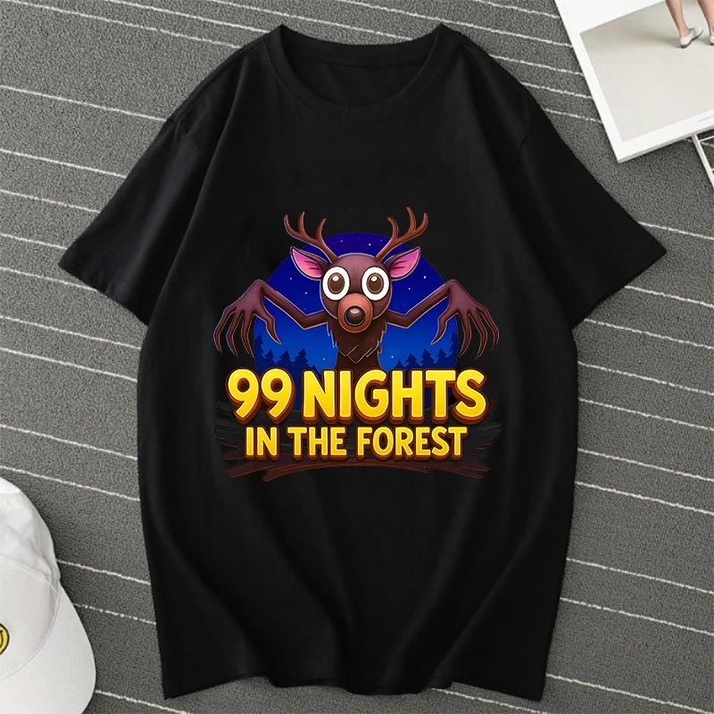 Camisetas para adultos 99 Nights in The Forests, camisetas con figuras de dibujos animados, camisetas de manga corta para juegos, camisetas de verano, ropa de moda para hombres y mujeres, regalo