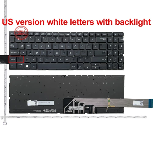 Nuevo teclado de ordenador portátil US/RU/LA/SP para ASUS Mars15 X571 X571G X571GT X571GD X571U X571F K571 K571GT F571 F571G F571GT VX60GT VX60G