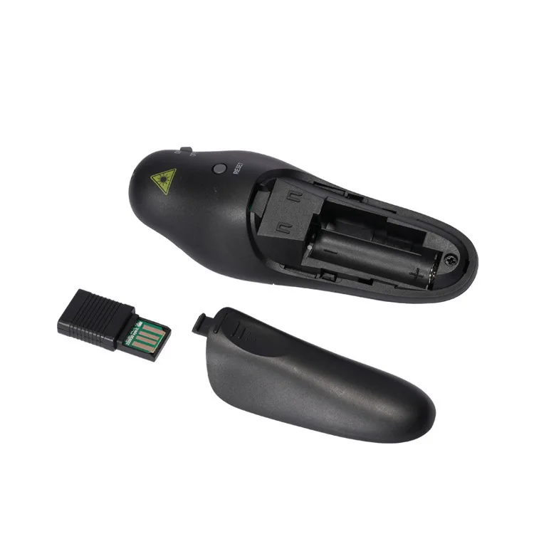 2.4 جيجا هرتز USB لاسلكي قوة العرض PPT الوجه القلم مؤشر الفرس مقدم مع الضوء الأحمر التحكم عن بعد للمعلم