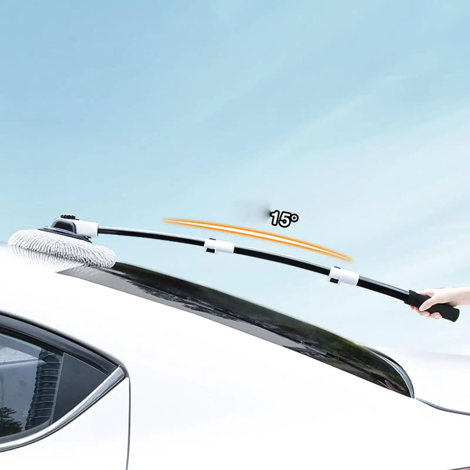 

Car Cleaning Brush Cleaning Mop Adjustable Handle for Vehicle Truck Car