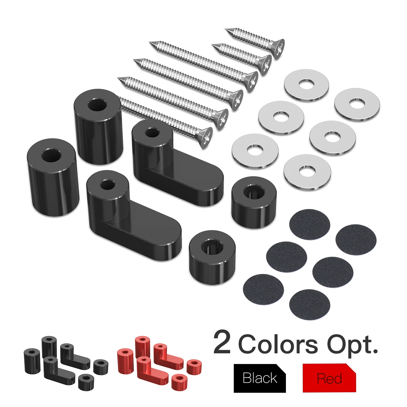 

BEVINSEE Aluminum Rear Wing Spoiler Riser Kit For Ford Fiesta Mk7 For Ford Fiesta Mk8 Fiesta ST-Line/ST For Ford Fiesta ST 2017+