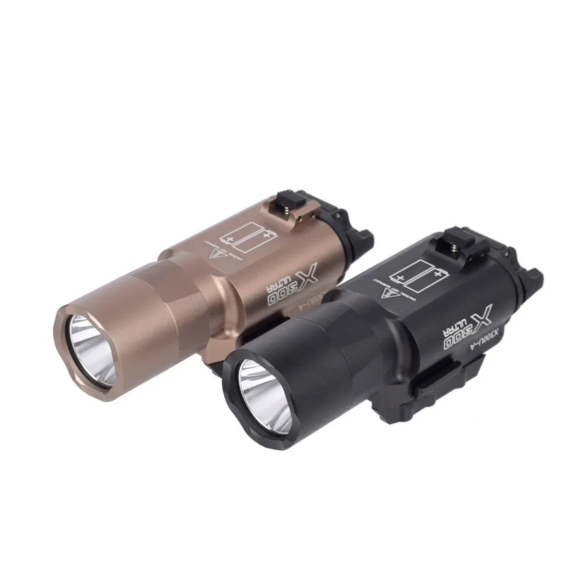 Tactical SF X300 Ultra Pistol Gun Light X300U 500 Lumens High Output Weapon Flashlight Fit 20mm Picatinny Weaver Rail