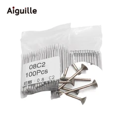 100 pz C2-type gambo 2.35mm 120 # fresa diamantata 0.5-8.0mm punte per molatura denti punta diamantata fresa diamantata