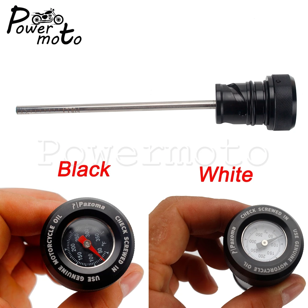 For Harley Softial M8 Oil Dipstick Motorcycle Temperature Dip Stick Gauge Fit Street Bob FXBB FXBBS Low Rider FXLR FXST 18-21