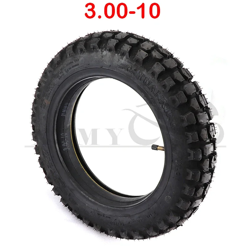 Neumático de 10 "neumático de 3,00-10 pulgadas + neumático de tubo antideslizante para motocicleta de carreras de Motocross Dirt Pit Bike Atomik SSR SDG GY6 Scooter