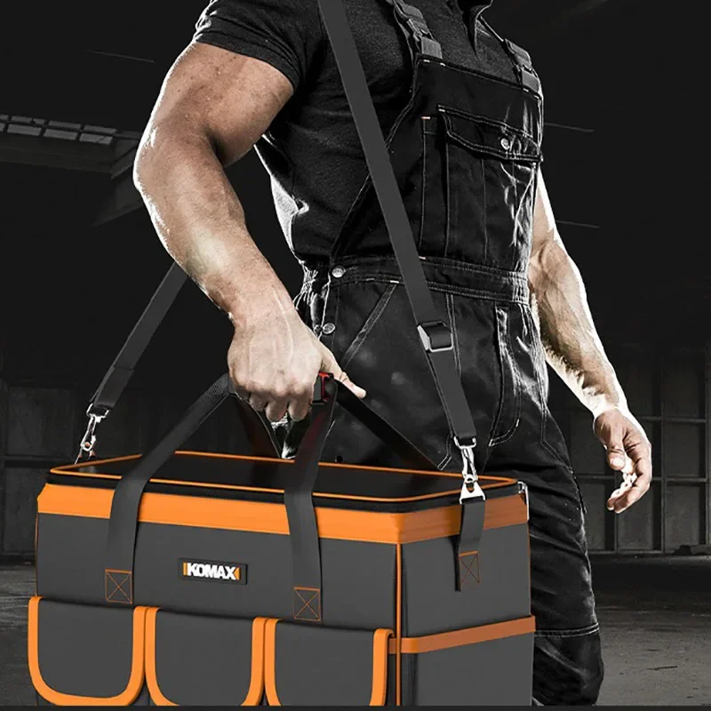 Multi Functional Handheld Tool Bag, Durable Maintenance Canvas Tool Bag, Woodworking and Electrician Special Storage Bag